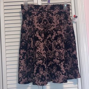 Pink Skirt with crushed Velvet, Large